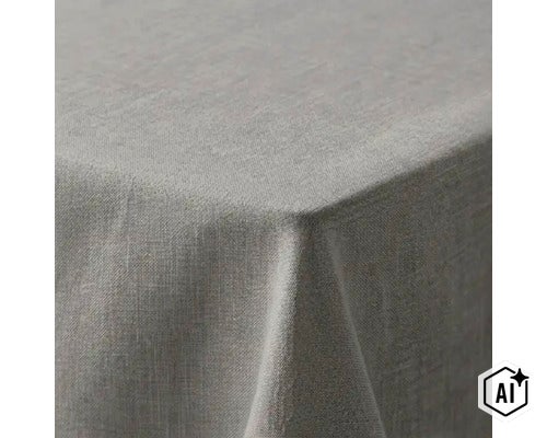 Tafelkleed met linnenstructuur voor de eettafel (Image AI modified or generated)