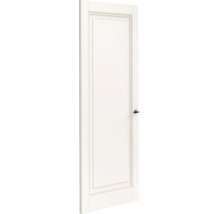 Witte binnendeur met één paneel en deurkruk in moderne look