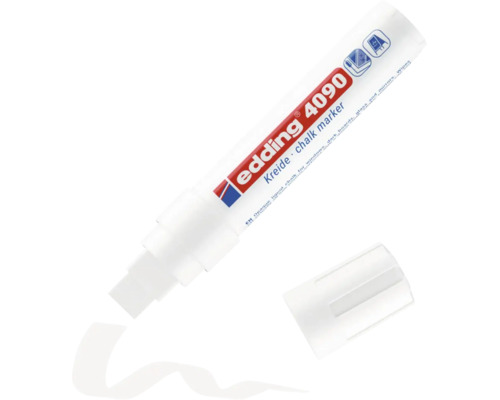 Edding 4090 krijtmarker voor glas, spiegels en schoolborden met afneembare dop