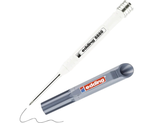 Edding 8880 diepgatmarker met metalen punt voor markeringen op moeilijk bereikbare plaatsen.