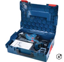 Bosch Professional accu reciprozag in een L-Boxx gereedschapskoffer inclusief handleiding. (Image AI modified or generated)