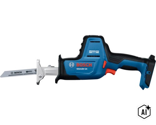 Bosch accu reciprozaag GSA 18V 24 Professional met koolborstelloze motor (Image AI modified or generated)