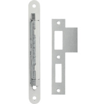 Een deurklink met metalen sluitplaat voor binnendeuren voor montage op het deurkozijn.