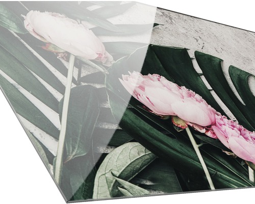 Decoratieve plaat met bloemmotief