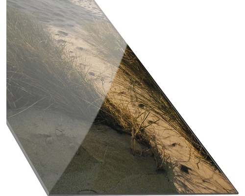 Decoratieve tegel met gras- en zandmotief