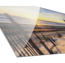 Acrylglas afbeelding met strandmotief bij zonsondergang