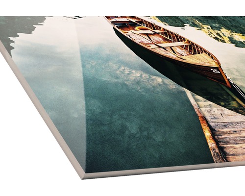 Decoratieve plaat met bootmotief