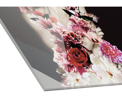 Acrylglasfoto met bloemmotief
