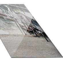 Decoratieve plaat met landschapsmotief