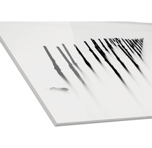 Acrylglasfoto met zwart-witfoto van pier