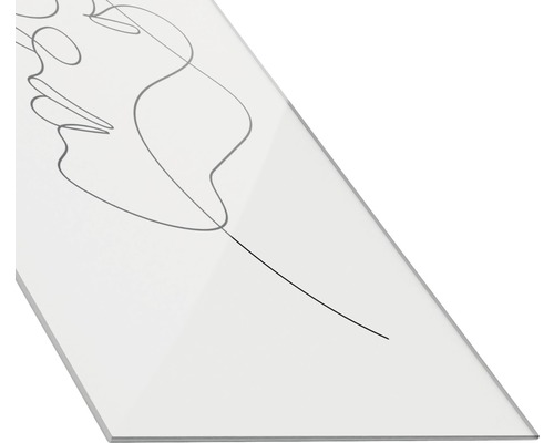 Decoratieve plaat met abstract gezichtsmotief