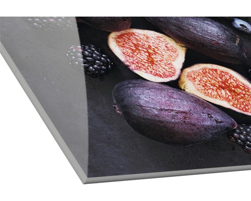Decoratieve plaat met vijgen en bramen