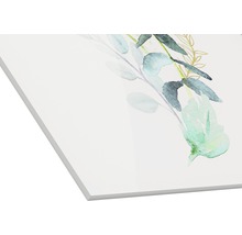 Decoratieve afbeelding met plantmotieven op draagplaat