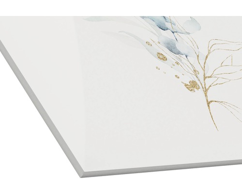 Decoratieve plaat met plantenmotief