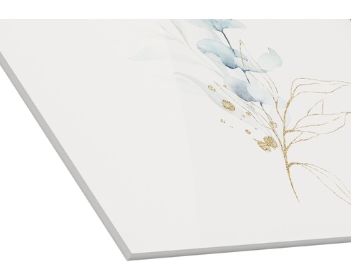 Decoratieve plaat met plantmotief