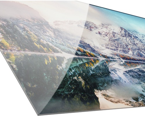 Acrylglas schilderij met berglandschap