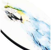 Decoratie met papegaaimotief in aquarel stijl