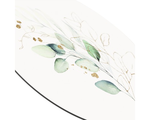 Decoratief tafelblad met eucalyptuspatroon