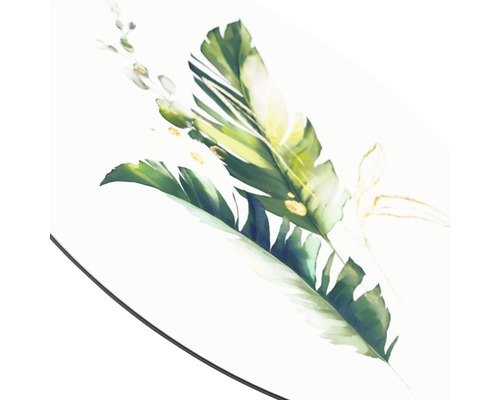 Decoratieve illustratie met groene bladeren