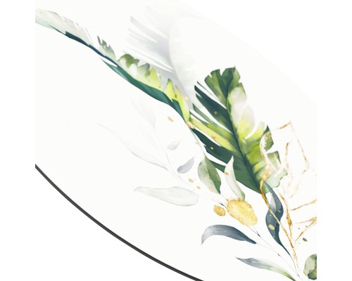 Decoratieve afbeelding van groene tropische bladeren