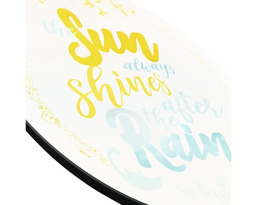 Decoratie met de spreuk: Na regen komt altijd zonneschijn