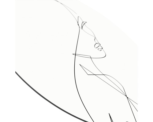 Abstract lijnbeeld van een vrouw