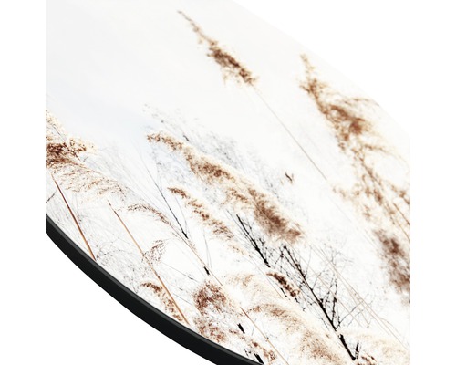 Decoratieve muurdecoratie met grassenmotief