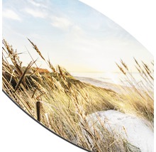 Decoratieve wanddecoratie met strand en droog gras