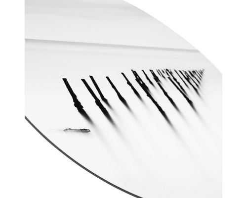 Detailopname van een snowboard met patroon