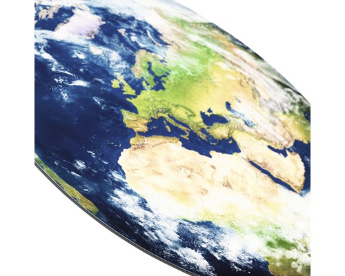 Globemodel met de weergave van Europa en Afrika