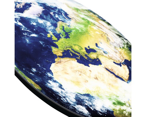 Globe ontwerp op een tafelblad, toont Europa en Afrika