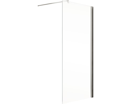 Douchescherm van glas met stabilisatiestang