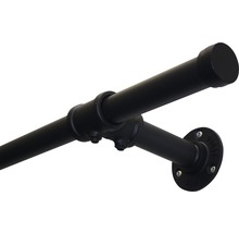 GARDINIA Gordijnroede Industrial Home zwart ø 25 mm 240 cm