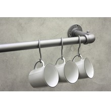 GARDINIA Industrial Home S-haken zilver 10 stuks