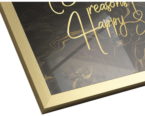 Decoratieve foto met abstracte achtergrond en letters in een lijst