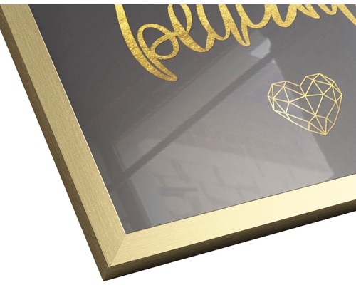 Ingelijste afbeelding met motief en gouden frame