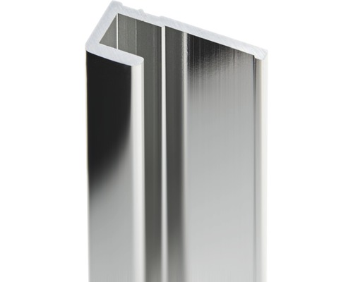 Detailopname van een aluminium hoekprofiel