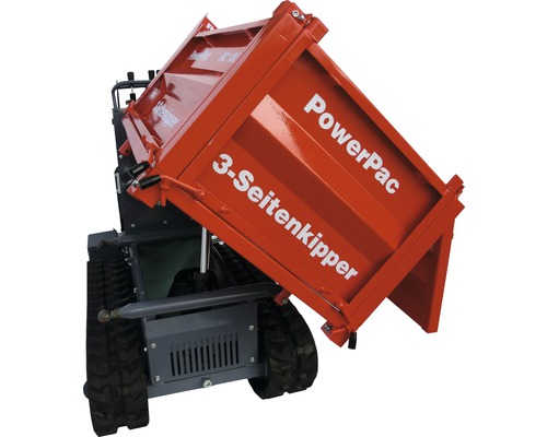 PowerPac rupsdumper met driezijdige kipper