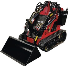 Compacte minilader met schep