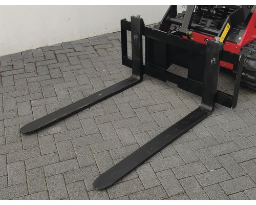 Vorkheftruck voor een bouwvoertuig