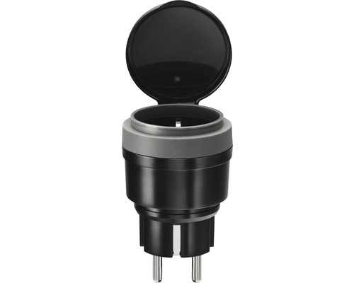 Geaard adapterstekker met klapdeksel