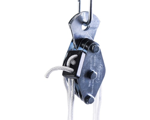 Katrol met haak voor lastverplaatsing