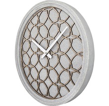 NEXTIME Wandklok hout grijs ø 39 cm