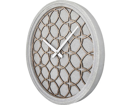 Ronde wandklok met patroon