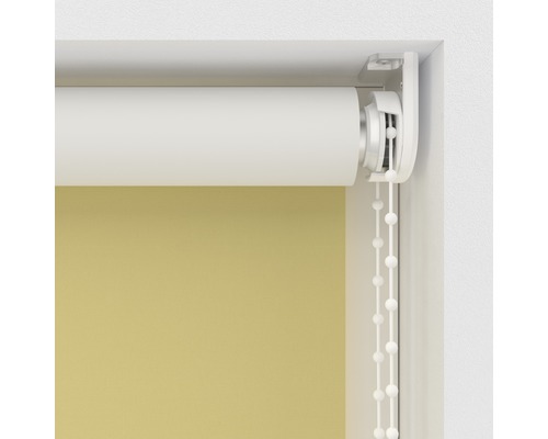 Detailaanzicht van een rolgordijn met kettingbediening voor raamdecoratie