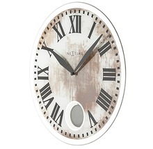 NEXTIME Wandklok Romana wit ø 43 cm