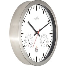 Wandklok met geïntegreerde thermometer en hygrometer