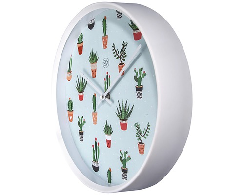 Wandklok met cactusmotief