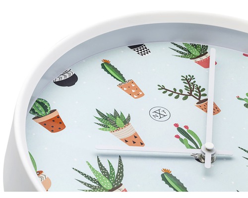 Wandklok met cactusmotieven