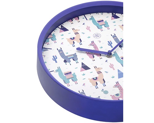 Wandklok met lama motief